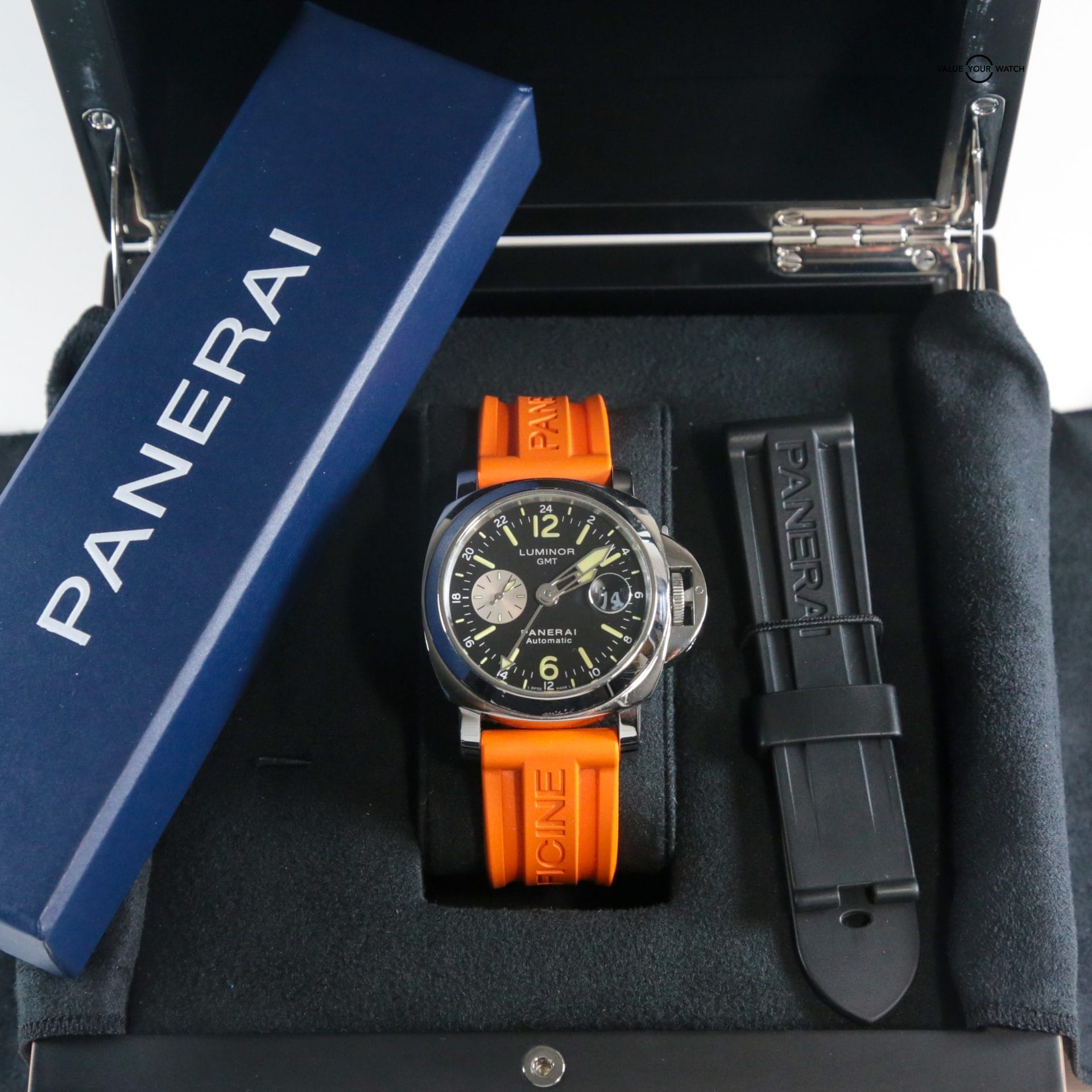 Panerai Luminor GMT Pam00088 Pam88 44mm Black Dial Complete Set WARRANTY - Image 14