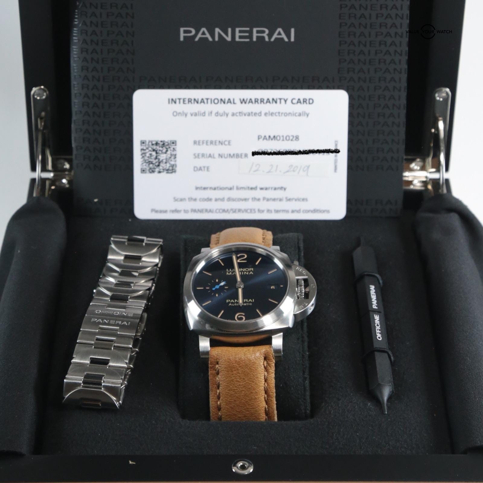Panerai Luminor Marina Pam01028 Pam1028 42mm Black Dial Full Set WARRANTY - Image 12