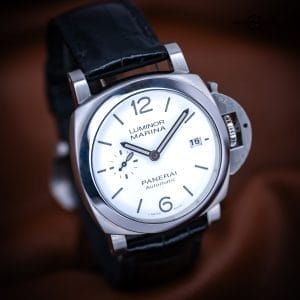 Panerai Luminor Marina 1271 Luminor Marina Quaranta White Dial Leather Complete Warranty 40mm PAM 1271 PAM01271
