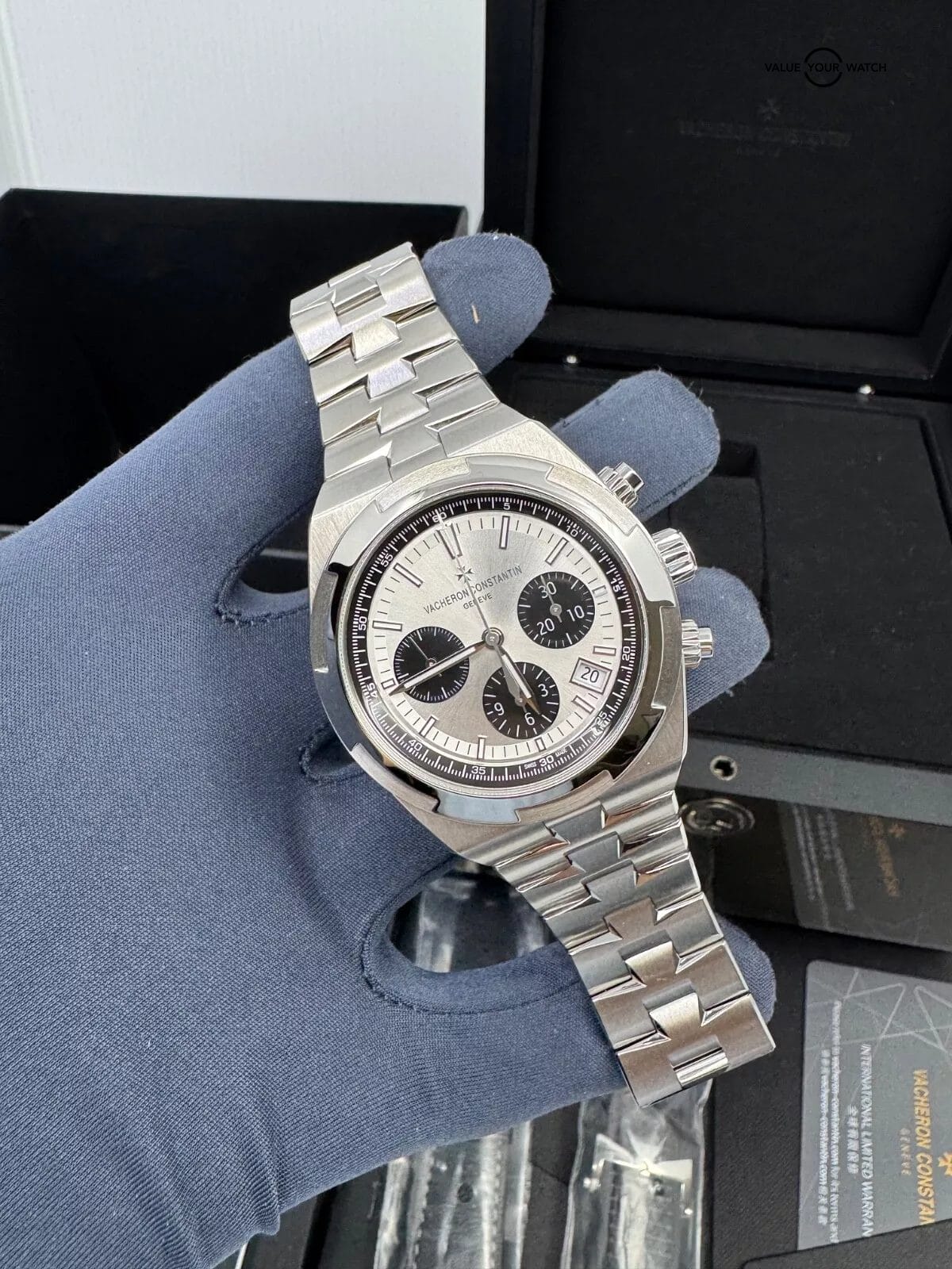 2023 MINT Complete Set Panda Dial Overseas Chronograph Panda Vacheron Constantin