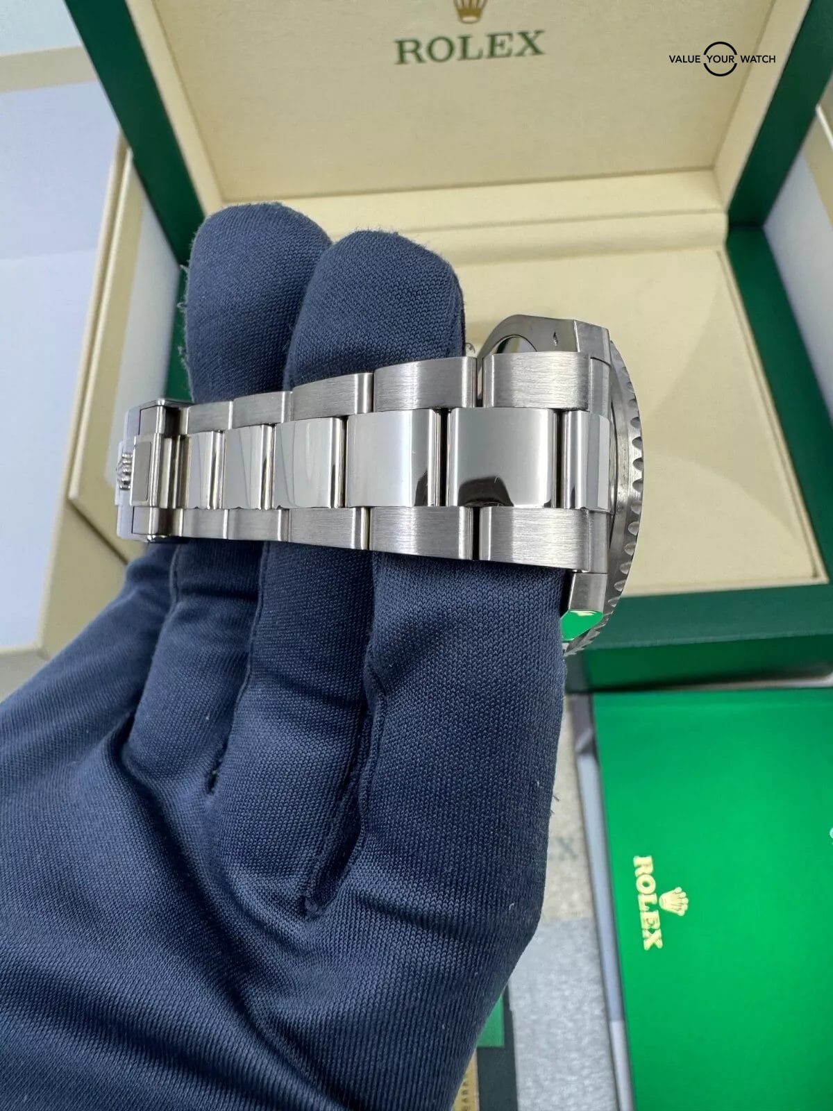 2016 PAPERS White Gold Black Dial GMT-Master II Pepsi Rolex Box Papers - Image 5