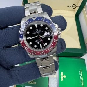 2016 PAPERS White Gold Black Dial GMT-Master II Pepsi Rolex Box Papers