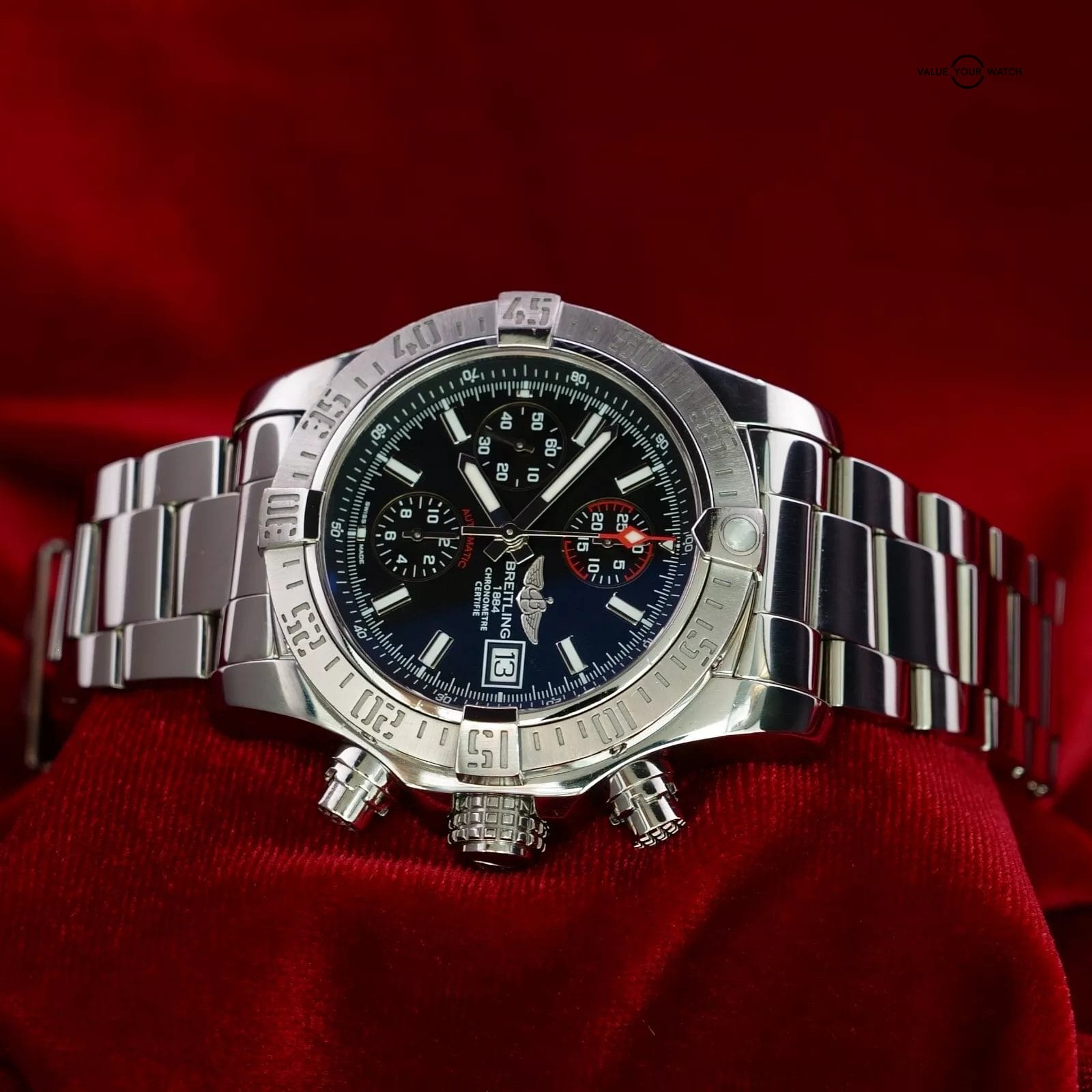 Breitling Avenger II - 43mm Men’s Watch A133811 Chronograph - Card, Box & Book - Image 7
