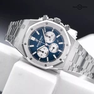 Audemars Piguet Royal Oak Chronograph 41mm AP Blue Dial 26331ST – 2017 Full Set