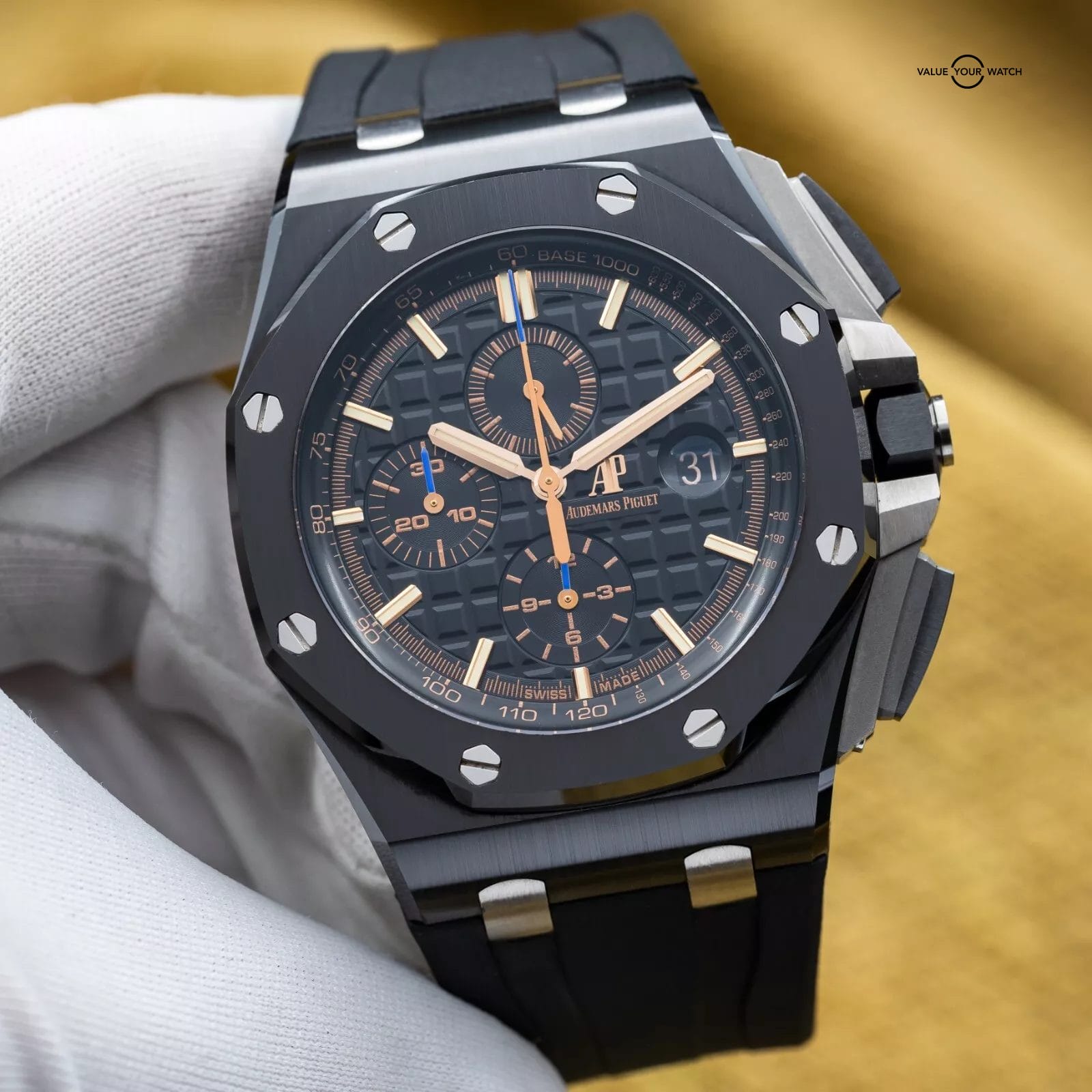 Audemars Piguet Royal Oak Offshore Chronograph 44mm Ceramic - 26405ce - Full Set - Image 4