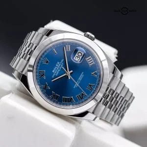 2025 Rolex Datejust 41mm DJ41 Azzurro Blue Romans Jubilee &#8211; 126300 Full Set