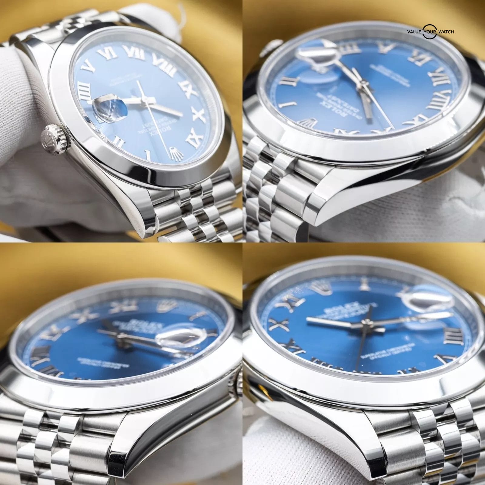 2025 Rolex Datejust 41mm DJ41 Azzurro Blue Romans Jubilee - 126300 Full Set - Image 6