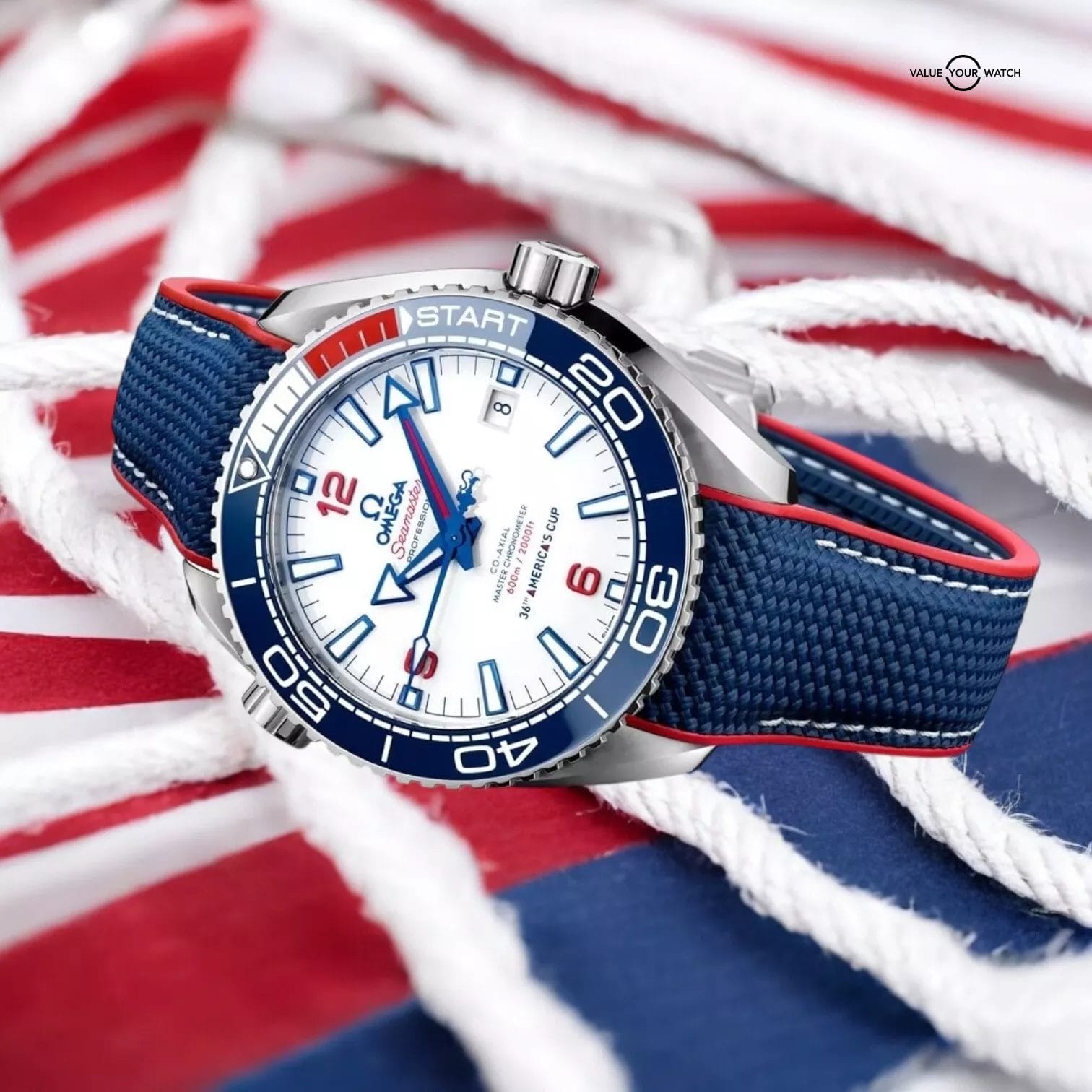 Limited-Edition Omega SeaMaster Planet Ocean America's Cup 215.32.43.21.04.001 - Image 3