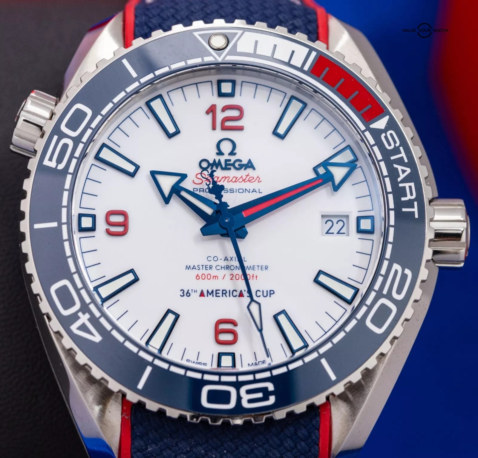 Limited-Edition Omega SeaMaster Planet Ocean America's Cup 215.32.43.21.04.001