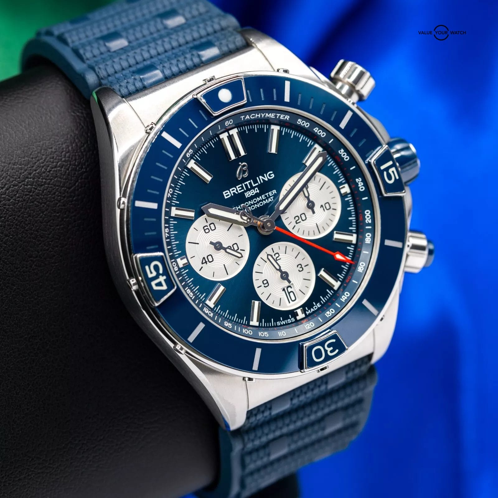 Breitling Super Chronomat B01 44 Blue Dial Chronograph 44mm AB0136 - Image 2