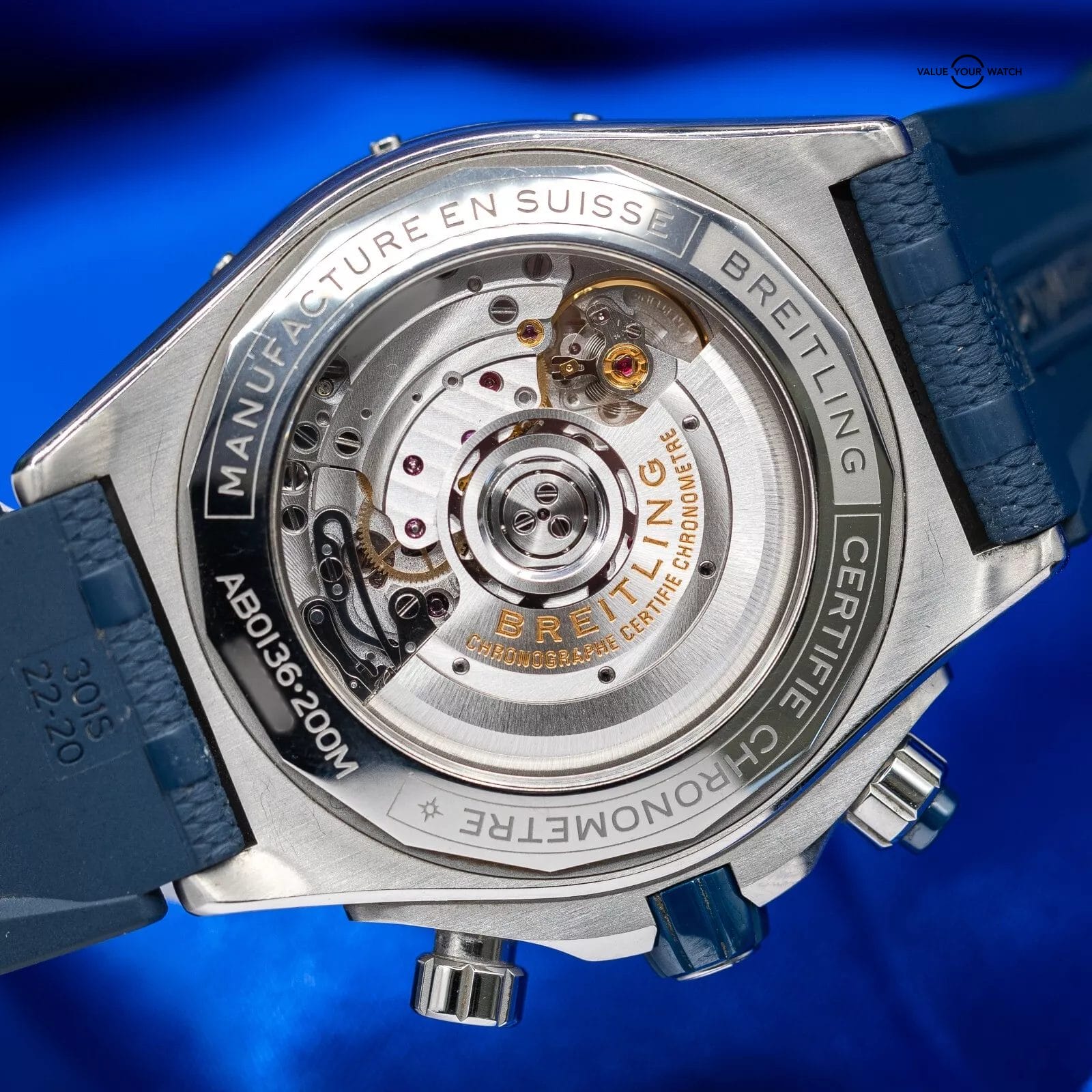 Breitling Super Chronomat B01 44 Blue Dial Chronograph 44mm AB0136 - Image 4