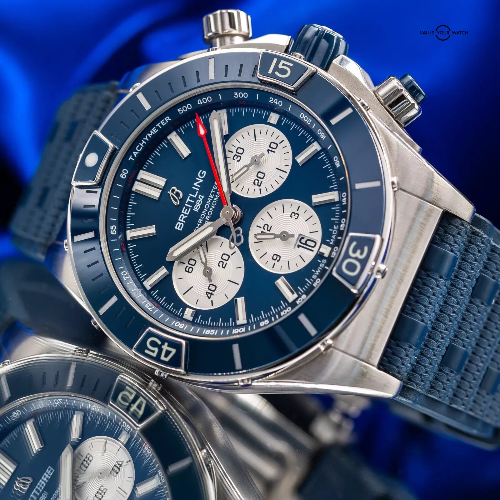 Breitling Super Chronomat B01 44 Blue Dial Chronograph 44mm AB0136 - Image 6