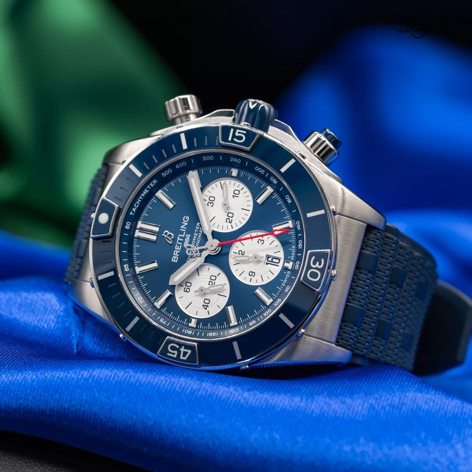 Breitling Super Chronomat B01 44 Blue Dial Chronograph 44mm AB0136 - Image 9