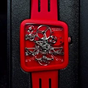 Behrens Inventor Ultra Light 11G Retrograde in Red, 33 piece limited run. Full s