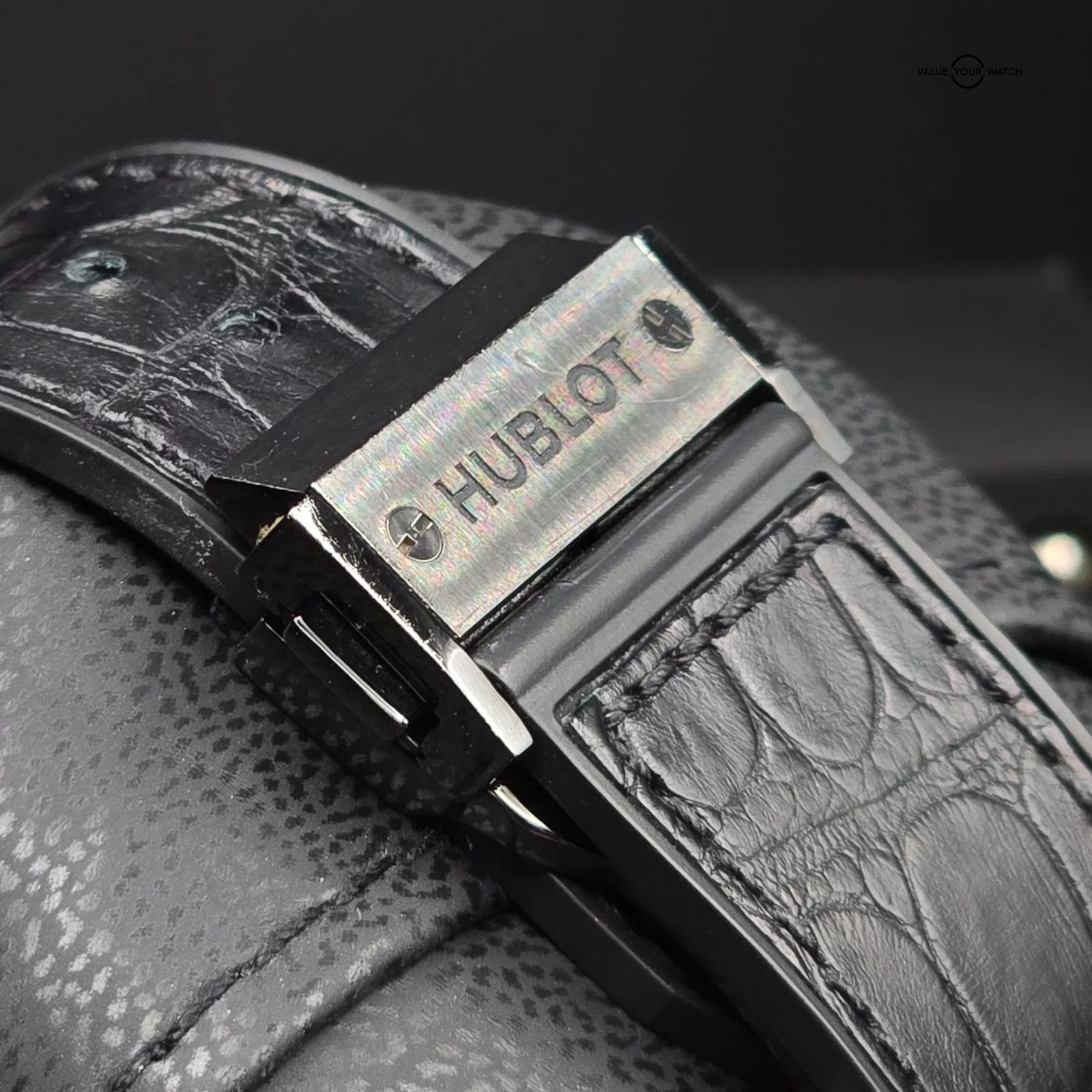 Hublot Aerofusion Moonphase, skeleton dial in black ceramic! Triple Date Classic - Image 5