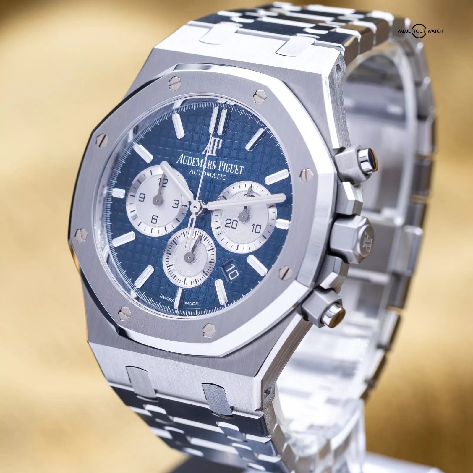 Audemars Piguet Royal Oak Chronograph 41mm Blue Dial AP 26331ST – Full Set - Image 2