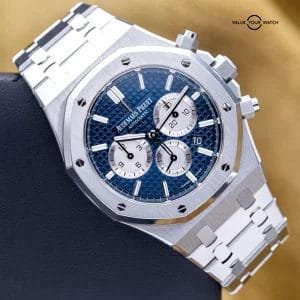 Audemars Piguet Royal Oak Chronograph 41mm Blue Dial AP 26331ST – Full Set