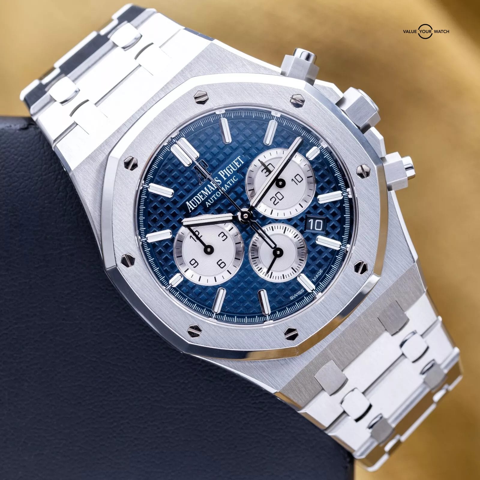 Audemars Piguet Royal Oak Chronograph 41mm Blue Dial AP 26331ST – Full Set