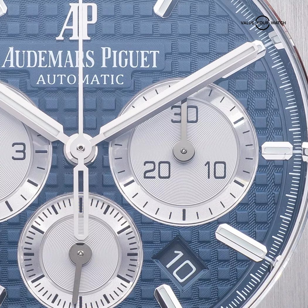 Audemars Piguet Royal Oak Chronograph 41mm Blue Dial AP 26331ST – Full Set - Image 8