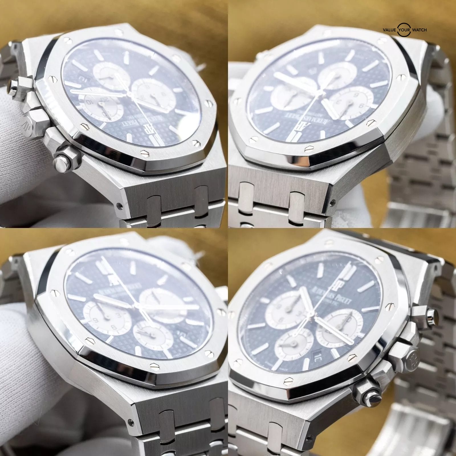 Audemars Piguet Royal Oak Chronograph 41mm Blue Dial AP 26331ST – Full Set - Image 14