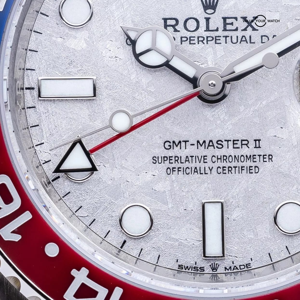 Unworn 2023 Rolex GMT Master II Pepsi Meteorite Dial White Gold 40mm 126719BLRO - Image 16