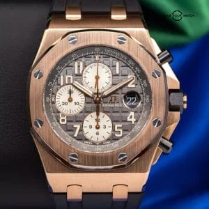 Audemars Piguet Royal Oak Offshore Rhodium Gray Chronograph Men&#8217;s Watch 26470OR