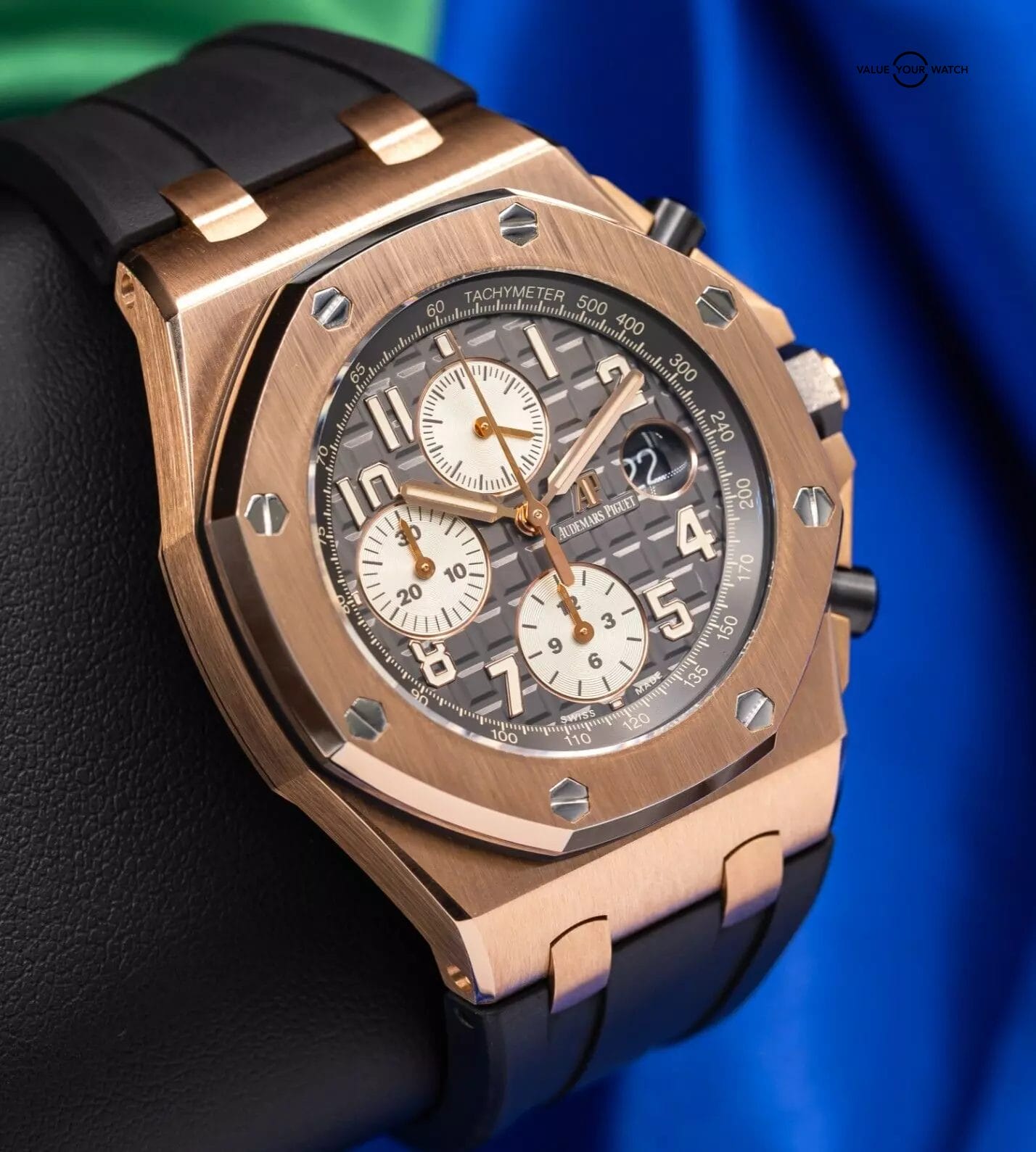 Audemars Piguet Royal Oak Offshore Rhodium Gray Chronograph Men's Watch 26470OR - Image 3