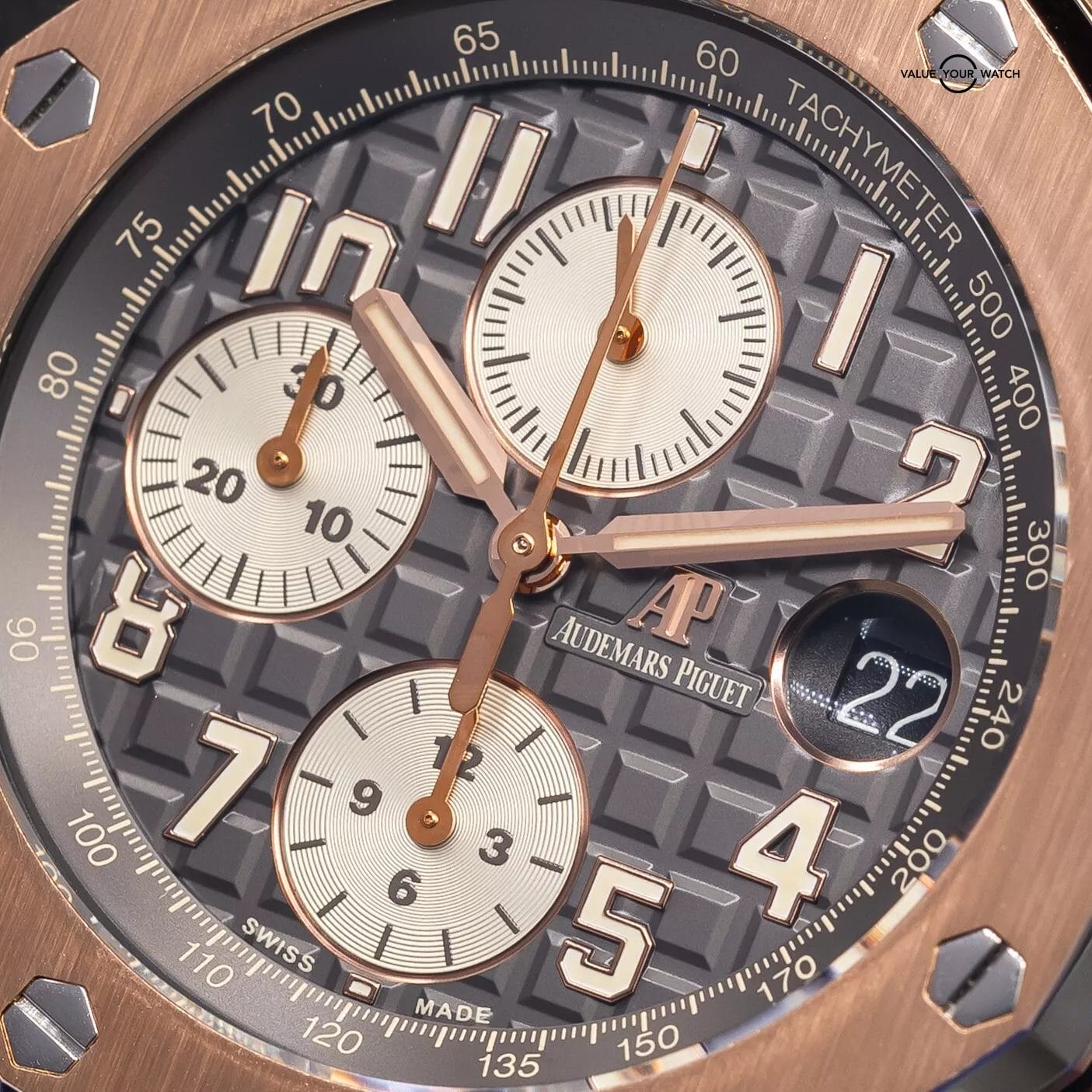 Audemars Piguet Royal Oak Offshore Rhodium Gray Chronograph Men's Watch 26470OR - Image 11