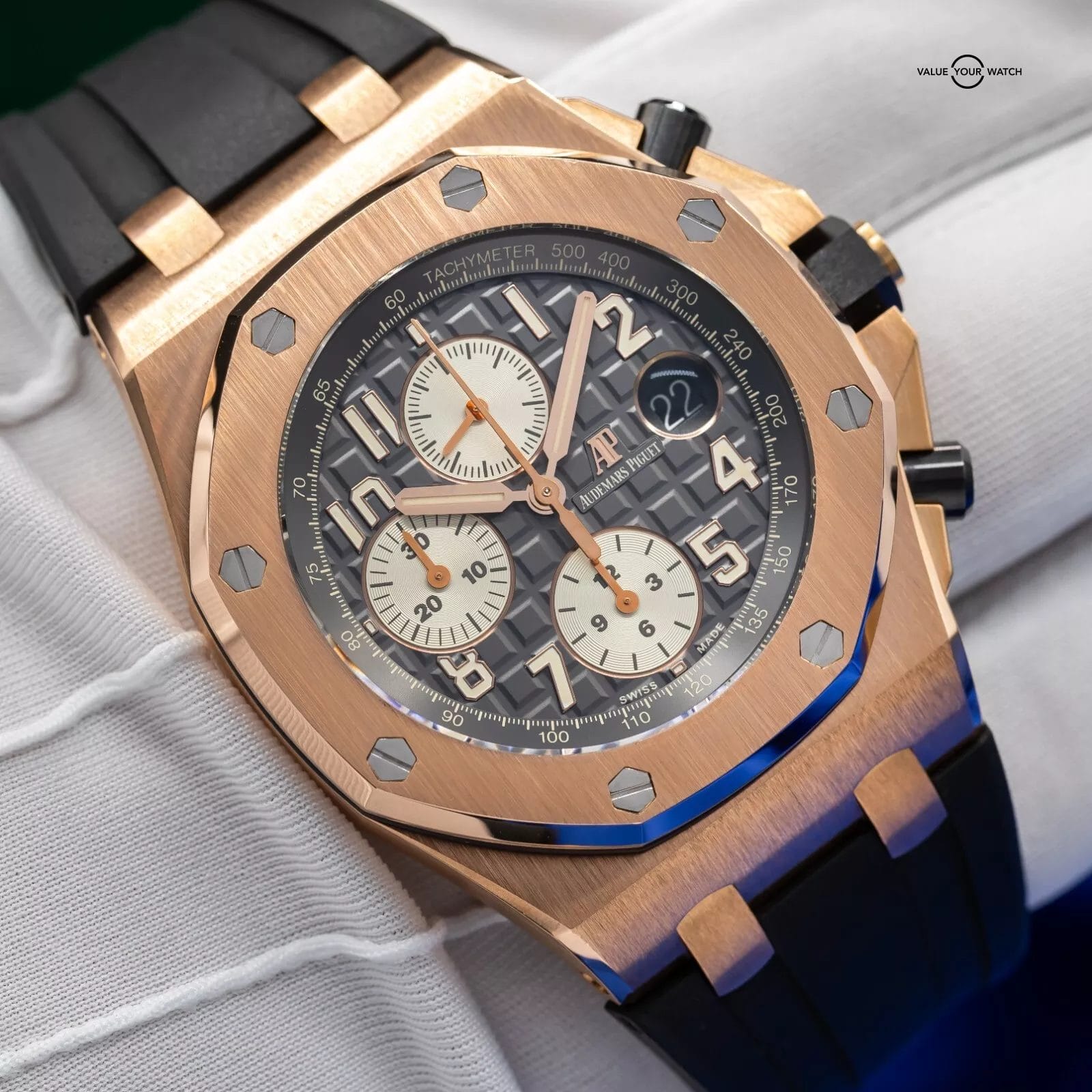 Audemars Piguet Royal Oak Offshore Rhodium Gray Chronograph Men's Watch 26470OR - Image 15