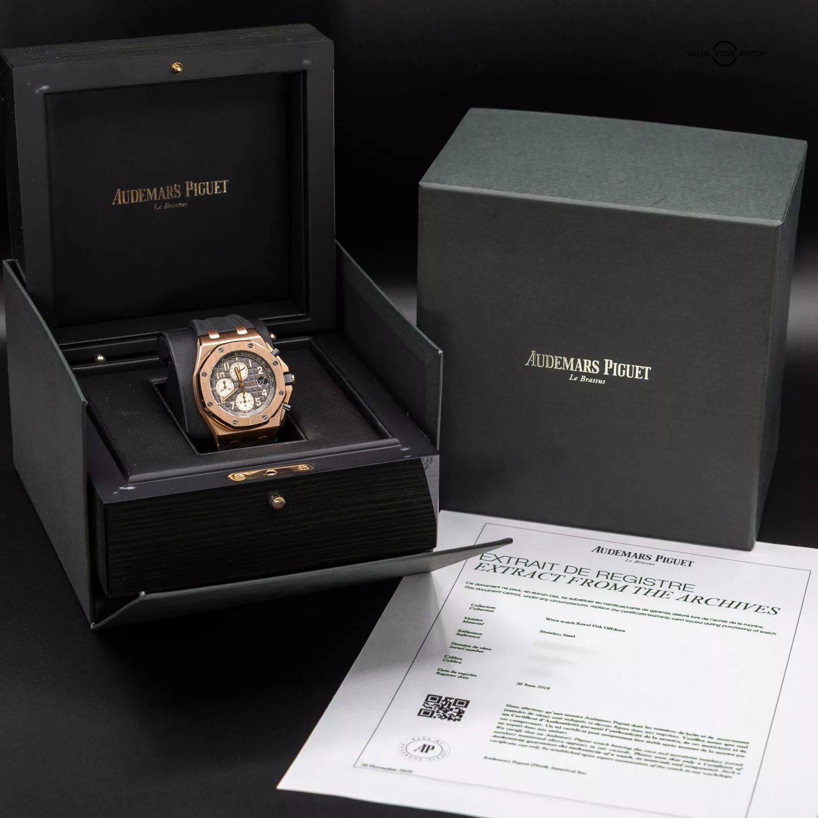 Audemars Piguet Royal Oak Offshore Rhodium Gray Chronograph Men's Watch 26470OR - Image 16