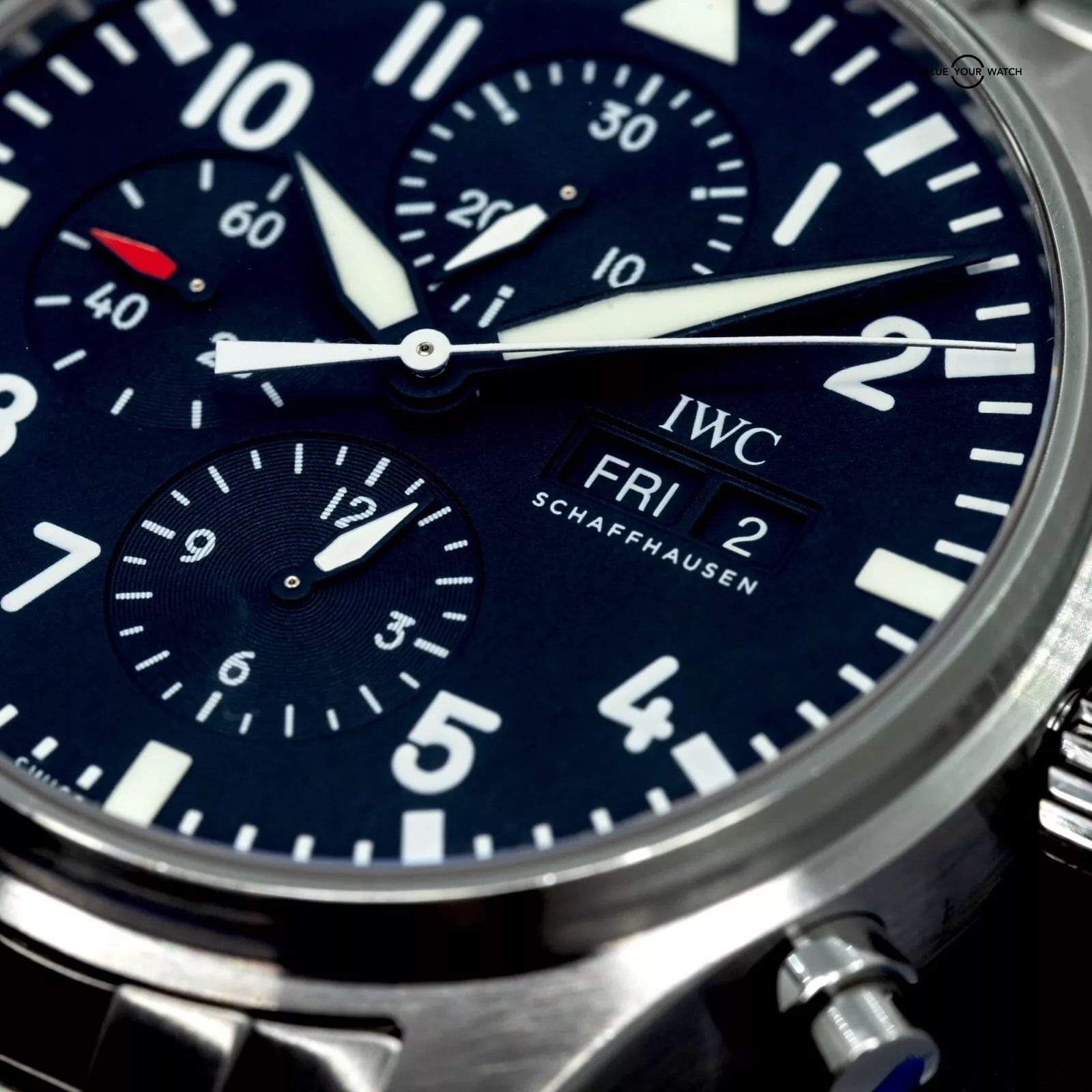 IWC Pilot's Chronograph Black Dial Men's Black Watch - IW377710 Box & Papers - Image 8