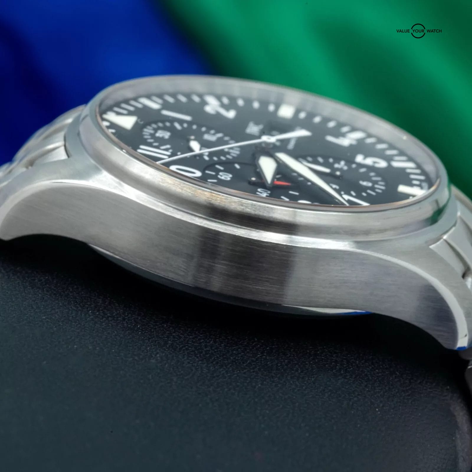 IWC Pilot's Chronograph Black Dial Men's Black Watch - IW377710 Box & Papers - Image 13