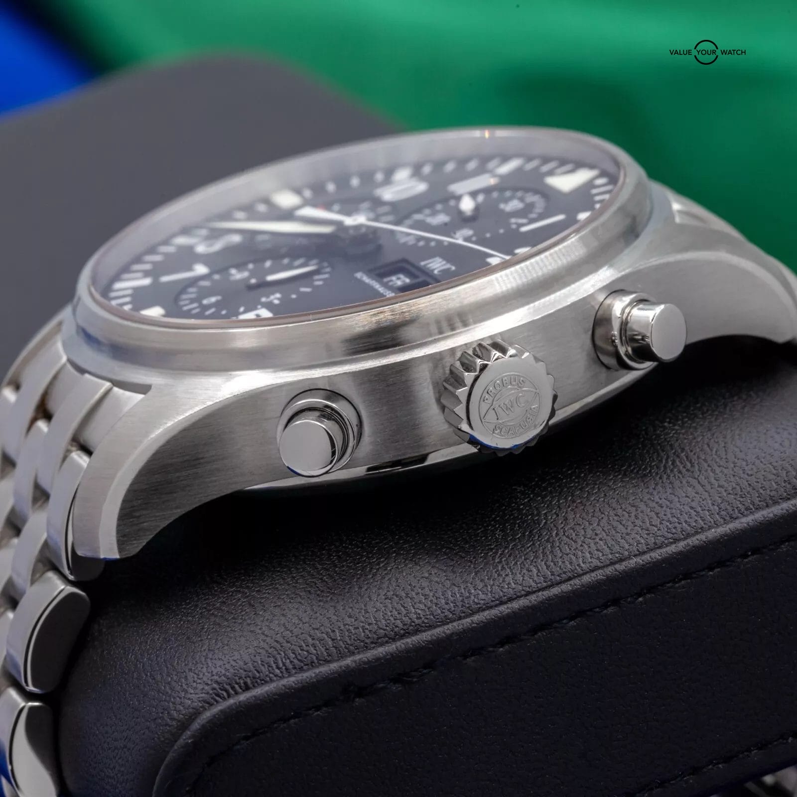 IWC Pilot's Chronograph Black Dial Men's Black Watch - IW377710 Box & Papers - Image 14