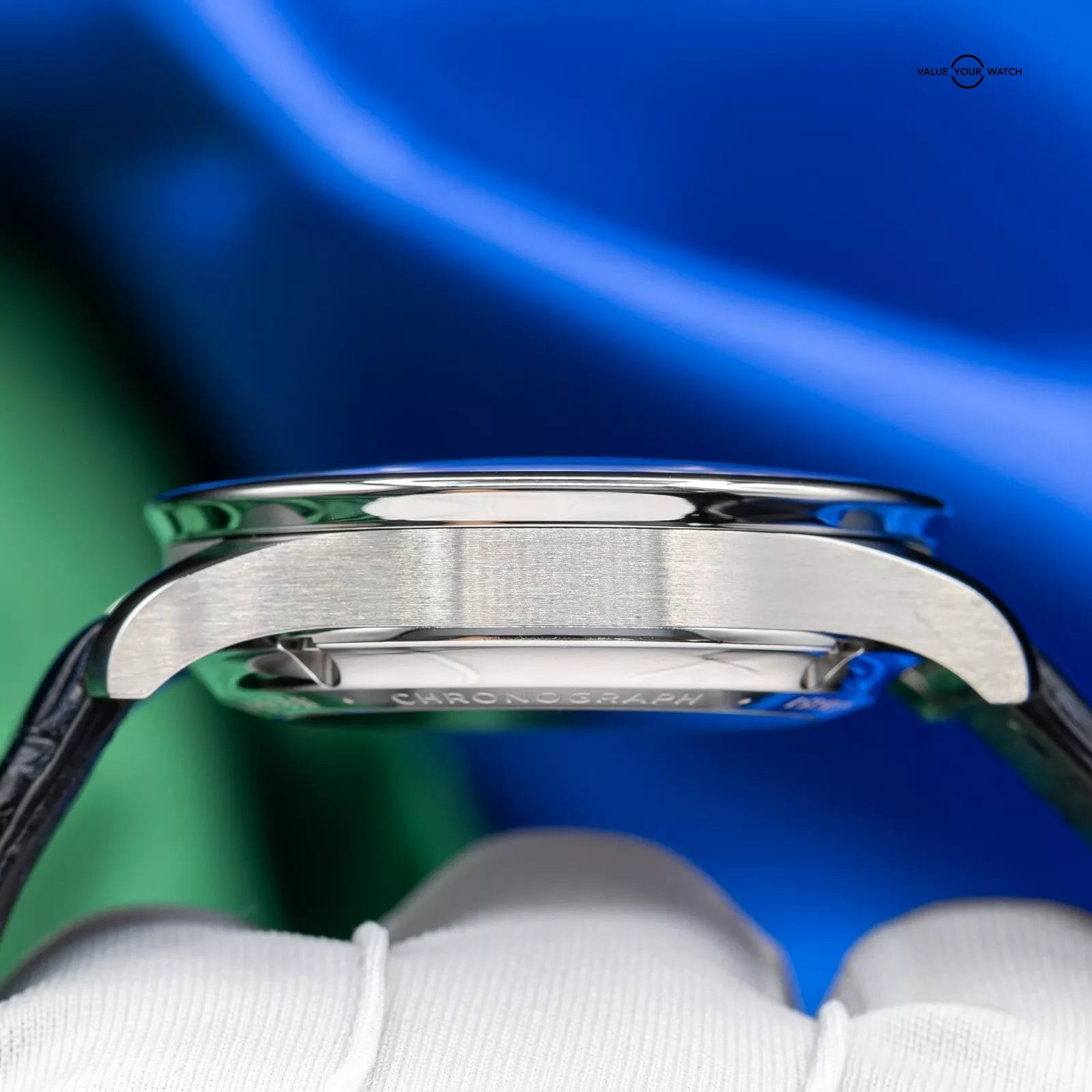 IWC Portugieser Chronograph Blue Dial Mens Watch Box & Papers IW371606 - Image 10