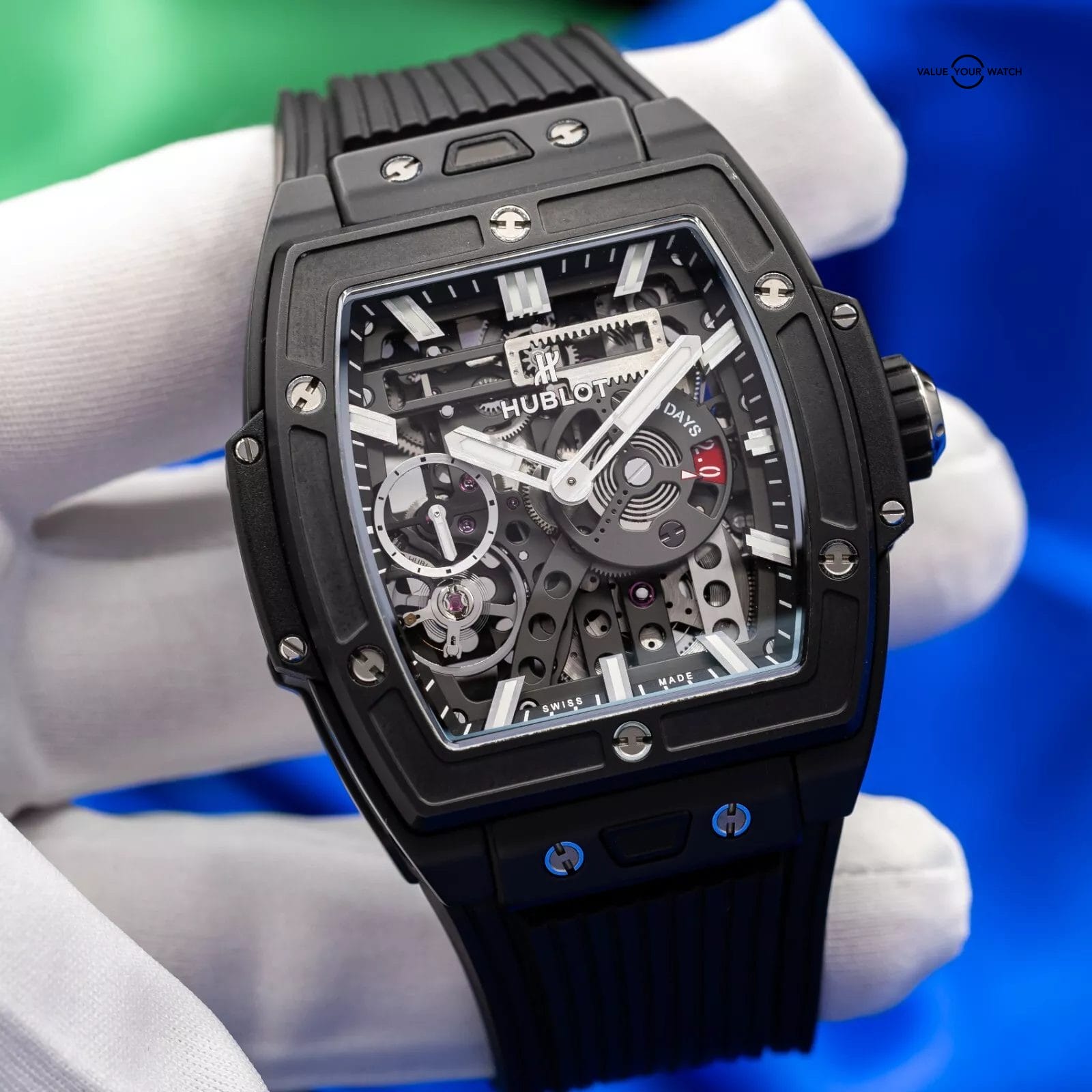 Hublot Spirit of Big Bang Meca-10 Black Magic Ceramic Mens Watch 614.CI.1170.RX - Image 6