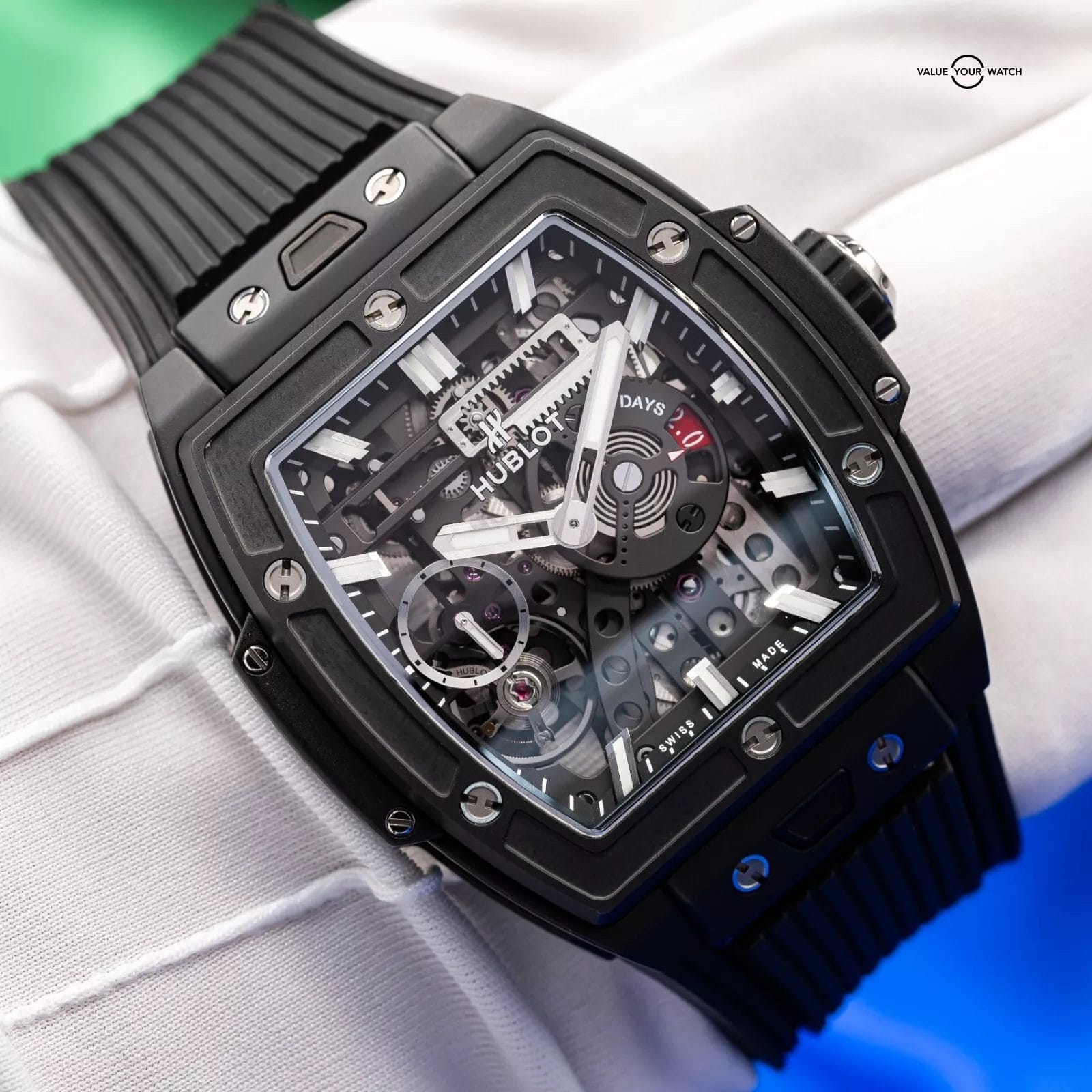 Hublot Spirit of Big Bang Meca-10 Black Magic Ceramic Mens Watch 614.CI.1170.RX - Image 16