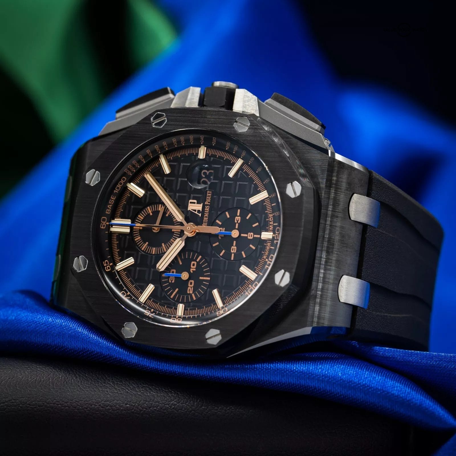 Audemars Piguet Royal Oak Offshore "Gold Hands" Men's Ceramic Watch - 26405CE - Image 3