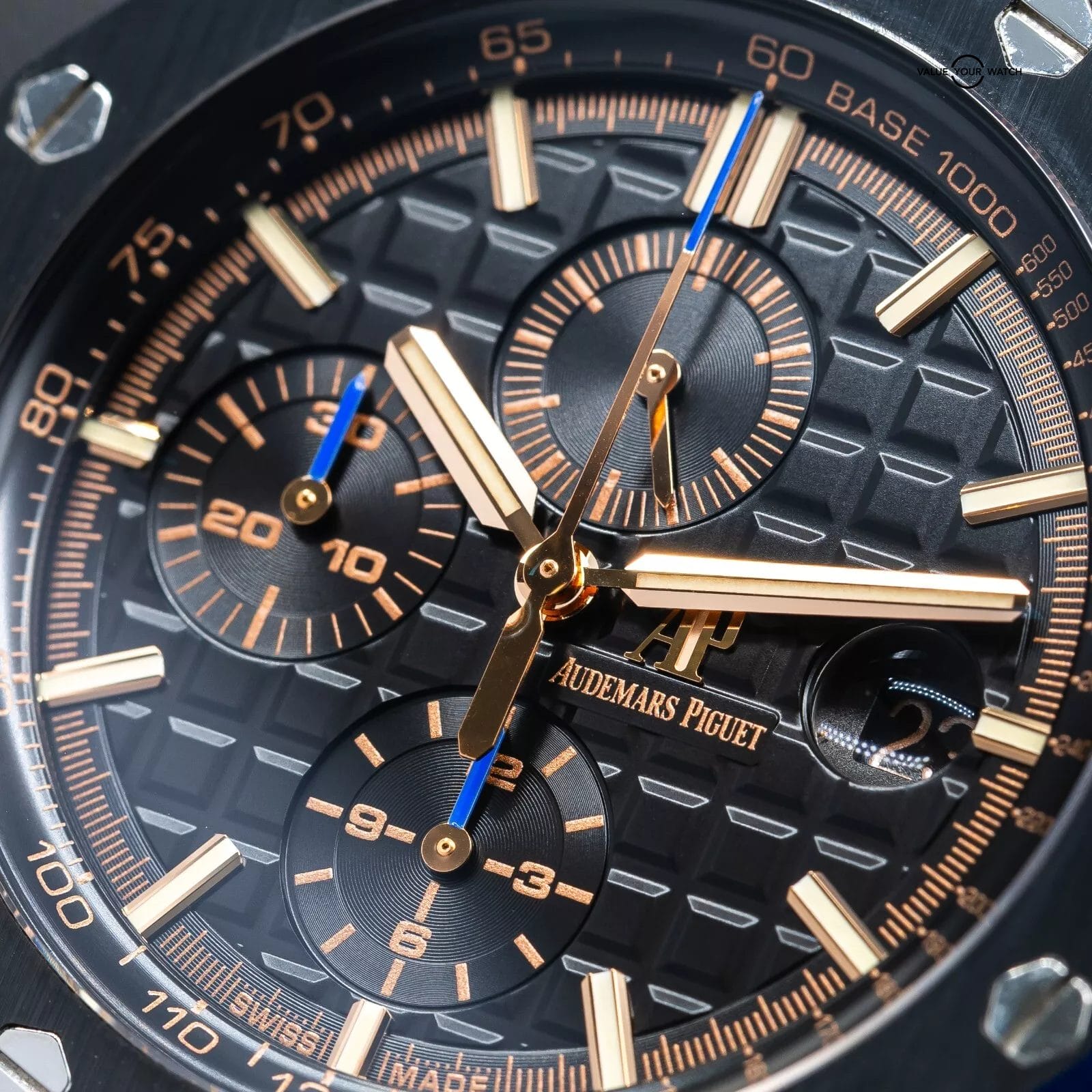 Audemars Piguet Royal Oak Offshore "Gold Hands" Men's Ceramic Watch - 26405CE - Image 10