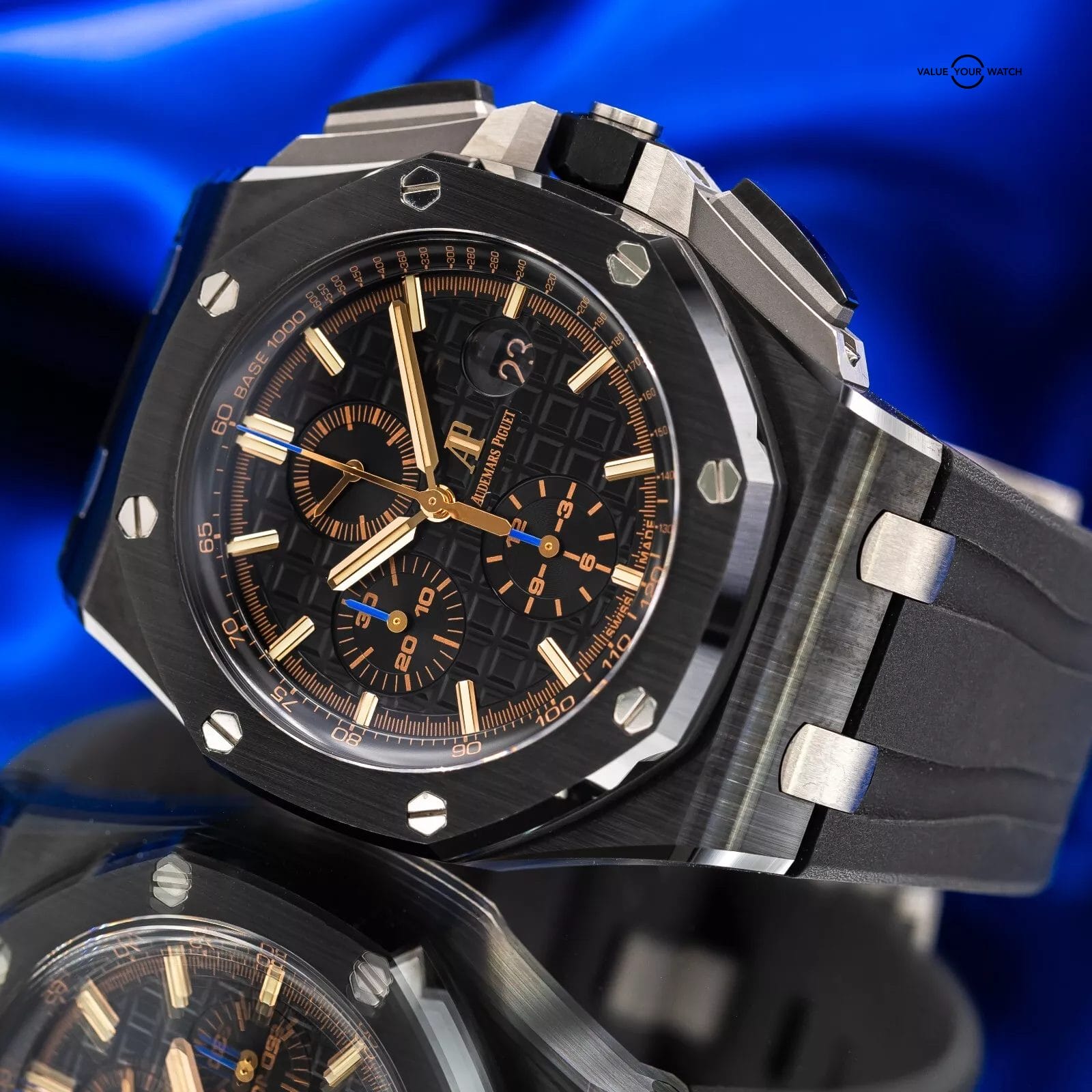 Audemars Piguet Royal Oak Offshore "Gold Hands" Men's Ceramic Watch - 26405CE - Image 13