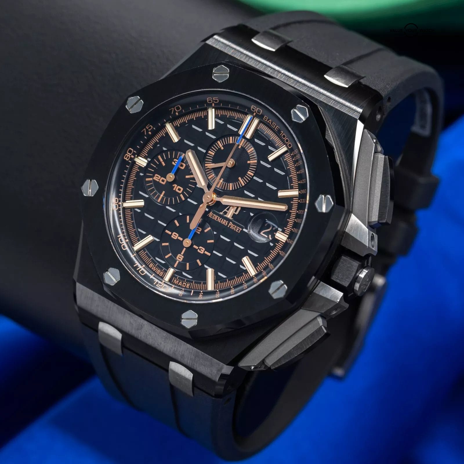 Audemars Piguet Royal Oak Offshore "Gold Hands" Men's Ceramic Watch - 26405CE - Image 14