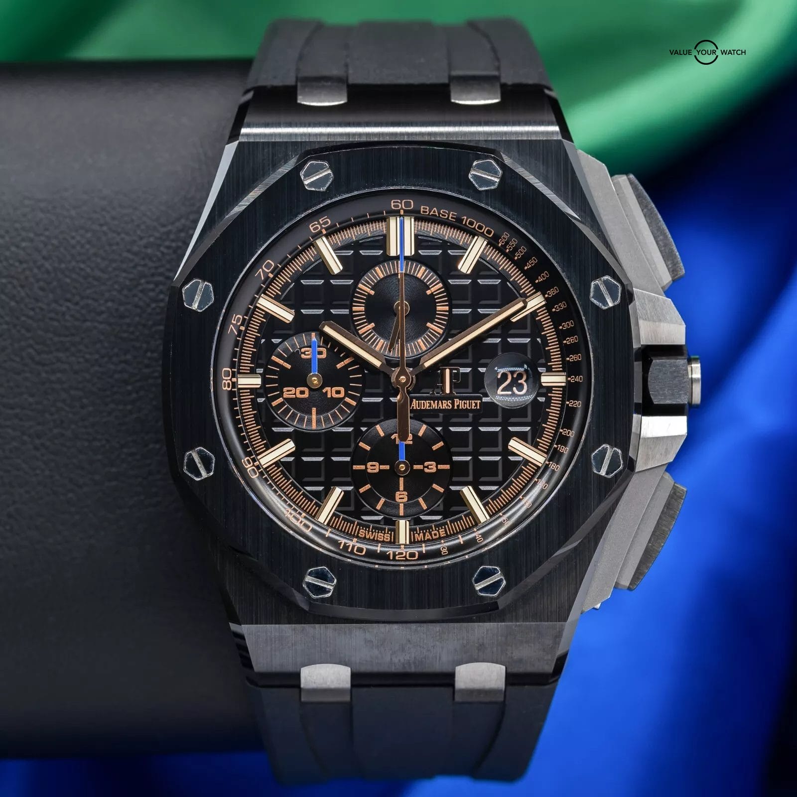 Audemars Piguet Royal Oak Offshore "Gold Hands" Men's Ceramic Watch - 26405CE - Image 15