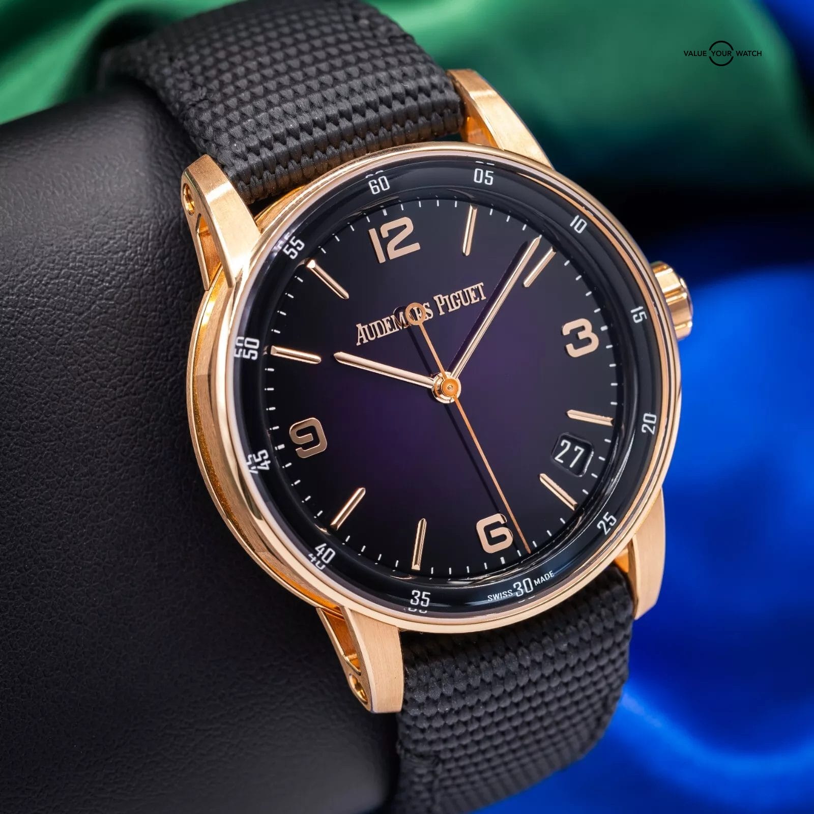 Audemars Piguet Code 11.59 Purple Rose Gold Men's Watch 15210OR.OO.A002KB.02