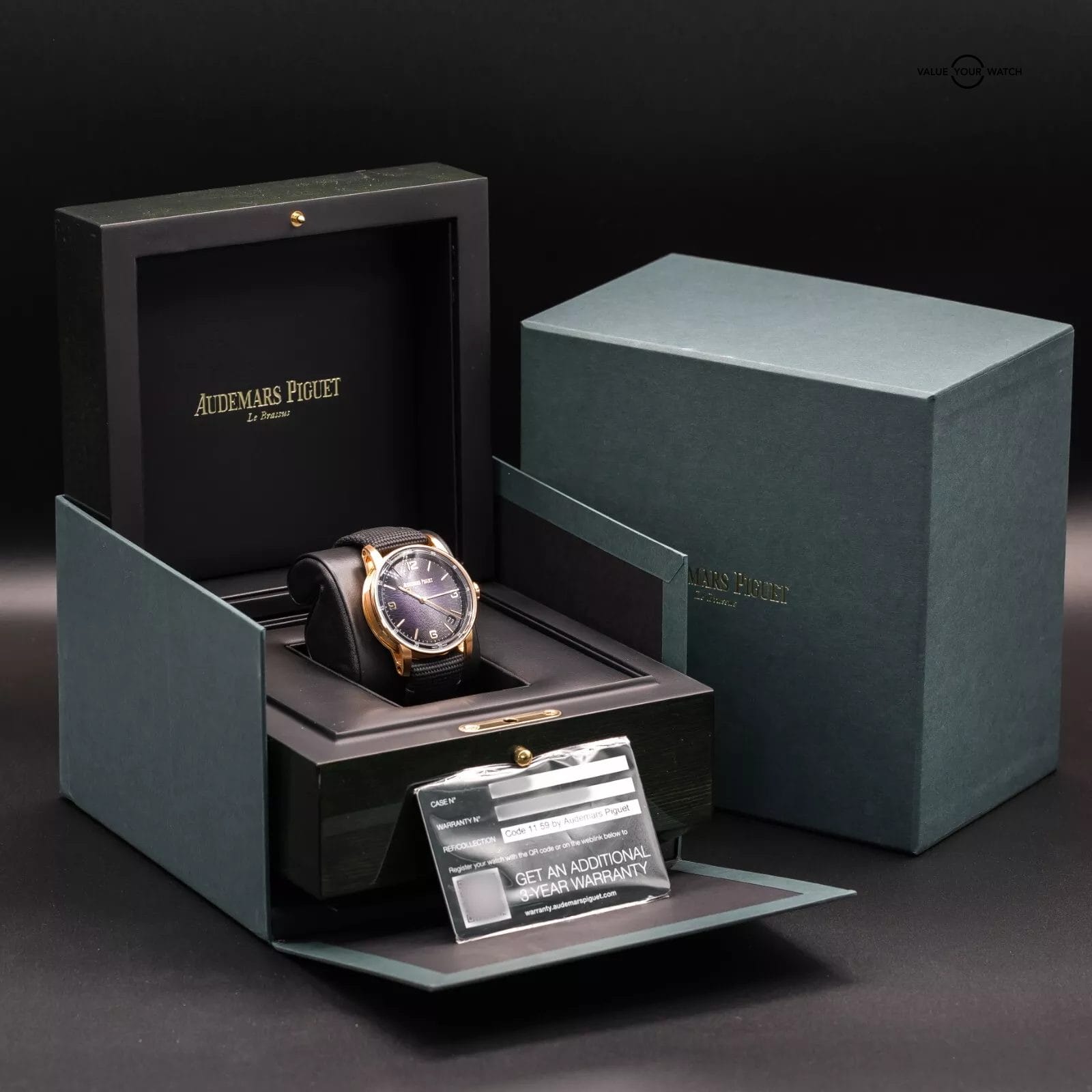 Audemars Piguet Code 11.59 Purple Rose Gold Men's Watch 15210OR.OO.A002KB.02 - Image 2