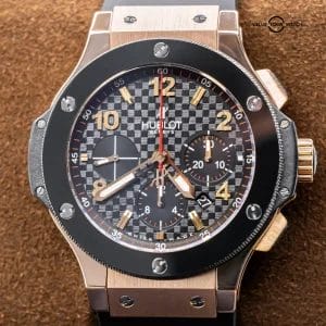 Hublot Big Bang 44 Rose Gold $33K MSRP Carbon Fiber Ceramic King 301.PB.131.RX