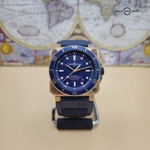Bell &amp; Ross BR03-92 Diver Blue Bronze 42MM Limited Edition of 999 Pieces Ref: BR0392-D-LU-BR/SCA