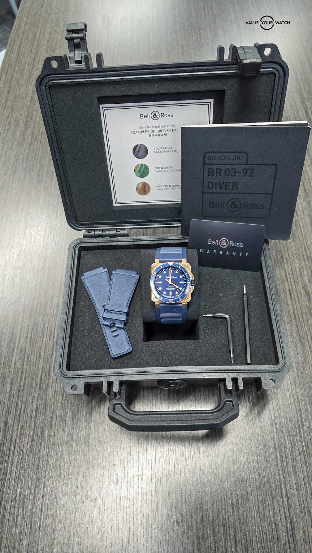 Bell & Ross BR03-92 Diver Blue Bronze 42MM Limited Edition of 999 Pieces Ref: BR0392-D-LU-BR/SCA - Image 2