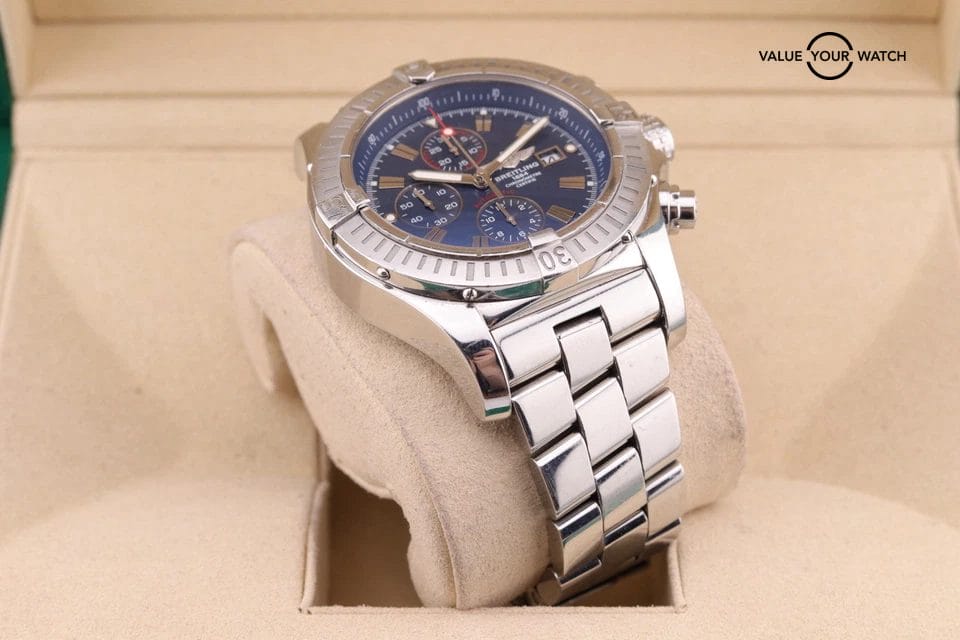 Breitling Super Avenger 48mm Blue Men's Watch - A13370 | Watch + 2009 Papers - Image 3