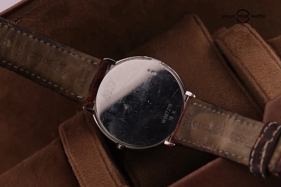 95’ Rolex Celini 37.5mm | ref. 6623 | 18kt Solid White Gold | All Original - Image 8