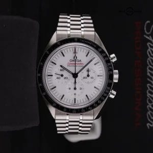 2024 Omega Speedmaster Moonwatch White 310.30.42.50.04.001 Complete Set
