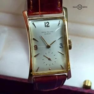 Patek Philippe Hour Glass, vintage Tegola. Yellow Gold ref. 1593
